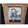 Image 2 : Framed Original Painting, Violinist, Signed by Artist J. Roy Baz 20"x25"