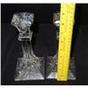 Image 8 : Qty 2 Waterford Crystal Ireland Lismore Column Candleholders 8"H