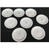 Image 1 : Qty 8 Jsenware Round Plates w/ Cocktail Motif 6.5" Dia.