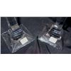 Image 2 : Qty 2 Mikasa Cut Glass Column Candleholders 13" Tall