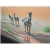 Image 8 : Large Framed Original Painting, Zebra, Signed Brian Scott Dawkins  56"x40"