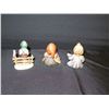 Image 2 : Qty 3 Goebel W. Germany Figurines: 2 Boys & Singing Girl 4"H