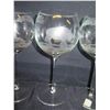 Image 8 : Qty 7 Royal Danube Romania Handpainted Crystal Glasses 8.5"H