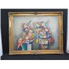 Image 2 : Very Large Framed Painting on Canvas, Orchestra, Signed by Artist J. Roy Baz 56"x44"