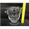Image 8 : Simon Pearce Footed Glass Vessel w/ Handles 8"Dia, 9"H