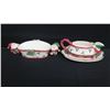 Image 2 : Qty 3 Fitz & Floyd Christmas Servingware: Santa Bowl & Gravy Boat