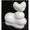 Image 2 : White Abstract Floating Sculpture 11"H