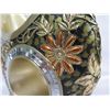 Image 8 : Wantech Int'l OK Lighting Round Vase? w/ Raised Floral Overlay 11"H