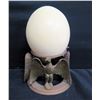 Image 3 : Egg-Shaped Object on Metal Eagle Stand 6" Dia. (4"H without Egg)