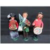 Image 2 : Qty 3 Figurines: Fiori's Harvey Twodle's Band, Man w/ Tree, Man w/ Basket 13"H