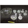 Image 1 : Multiple Cut Glass Bowls, Vases, etc
