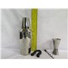 Image 8 : 5-Piece Martini Shaker w/ Jigger, Corkscrew, Strainer, etc. 8"H