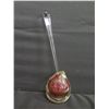 Image 2 : Glass Stir Stick w/ Blown Glass Burgundy Base, Signed by Artist & Numbered 13"H