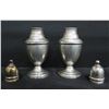Image 2 : Qty 2 International Sterling Salt & Pepper Shakers, Marked 'Weighted Reinforced' 102-64