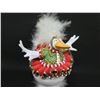 Image 2 : Christmas Chicken w/ Feathers, Signed PB 10 Patience Brewster 8"H