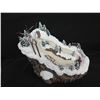 Image 8 : Qty 5 Thomas Kinkade Christmas Figurines: Santa's Sleigh & Workshop, Ski Hill, etc