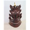 Image 8 : Seated Painted Buddha, Approx. 23"H, Bases 16"W