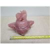 Image 8 : Carved Pink Marble Fu Dog with Lid, Approx. 7"H