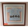 Image 1 : Tropical Threads' Ed 2500 Framed Art Piece Signed by Susan Singleton 21.5"x21.5"