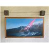 Image 2 : Windsurfer Art Work Signed by Artist Belloni  in Wood Frame 54"x101"