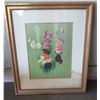 Image 1 : The Garden Botanical' Giclee Print by Anne Croy in Wood Frame 21"x25"