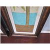 Image 8 : Qty 2 Palm Tree Art Pieces in Wood Frame 22.5"x50"