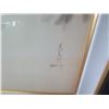 Image 2 : Floral Art Work Signed David Lee 78 w/ Maker's Mark in Wood Frame 37"x31" (has cosmetic damage)