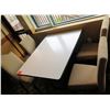 Image 1 : White Table w/ Pedestal Base 48"x36"x30" w/ 4 Upholstered Wooden Chairs