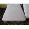 Image 8 : White Table w/ Pedestal Base 48"x36"x30" w/ 4 Upholstered Wooden Chairs