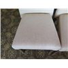 Image 8 : White Table w/ Pedestal Base 36"x36"x30" w/ 4 Upholstered Wooden Chairs
