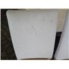 Image 8 : White Table w/ Pedestal Base 36"x36"x30" w/ 4 Upholstered Wooden Chairs