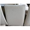 Image 8 : White Table w/ Pedestal Base 36"x36"x30" w/ 4 Upholstered Wooden Chairs