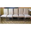 Image 1 : Qty 5 Upholstered Wooden Chairs