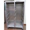 Image 1 : Metal Double Sided Sheet Pan Rack on Wheels 46"x21"x74"H