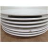 Image 2 : Qty Approx. 7 Homer Laughlin Seville White China Dinner Plates 12" Diameter