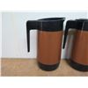 Image 2 : Qty 4 Thermal Insulated Coffee Carafe Decanters 10"H (2 w/ Lids)