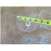 Image 10 : Qty 11 Stemmed Martini Glasses 5.5"-7.5"H x 4"D