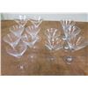 Image 1 : Qty 11 Stemmed Martini Glasses 5.5"-7.5"H x 4"D
