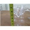 Image 3 : Qty 11 Stemmed Martini Glasses 5.5"-7.5"H x 4"D