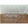 Image 1 : Qty 13 Stemmed Wine or Water Glasses 9"H x 3"D
