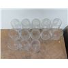 Image 2 : Qty 13 Stemmed Wine or Water Glasses 9"H x 3"D