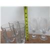 Image 8 : Misc Glassware: 8 Tea Glasses, 3 Wine Glasses, 3 Goblets, Footed Beer Glass, etc