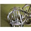 Image 2 : Qty 2 Metal Hanging Chandeliers w/ 10 Candle Shape Lights 42"L x 22"D