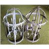 Image 1 : Qty 2 Metal Hanging Chandeliers w/ 10 Candle Shape Lights 42"L x 22"D