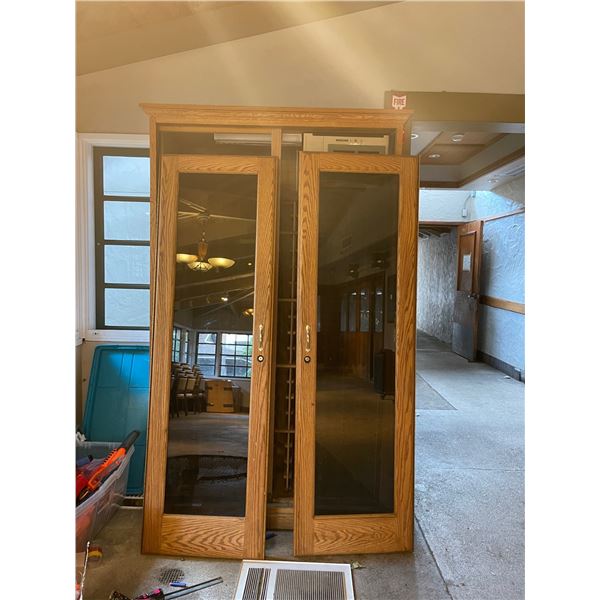Two-Door Wine Cooler (Doors Were Removed for Easy Transport)