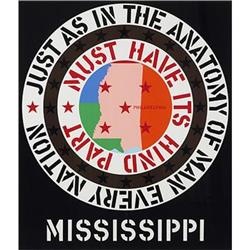 Robert Indiana, untitled (Mississippi), USA,