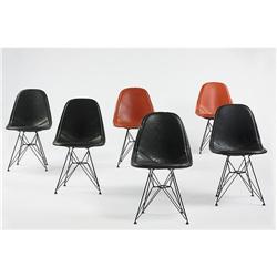 Charles and Ray Eames, DKR chairs, set of six