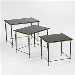 Italian, nesting tables, set of three, c. 195