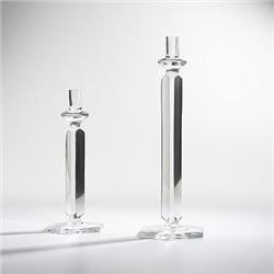 Vicke Lindstrand, candlesticks, pair, Kosta,