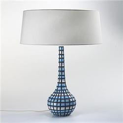 Roger Capron, table lamp, France, c. 1955, gl